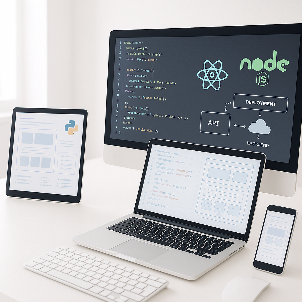 Tworzenie aplikacji React/Node/Python